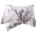 thumbnail image 3 of Lightweight Microfiber Bedding Duvet Cover Set, Marble Pattern, 3 of 7