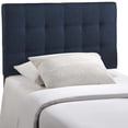 thumbnail image 3 of Lily Twin Upholstered Fabric Headboard - Navy, 3 of 4