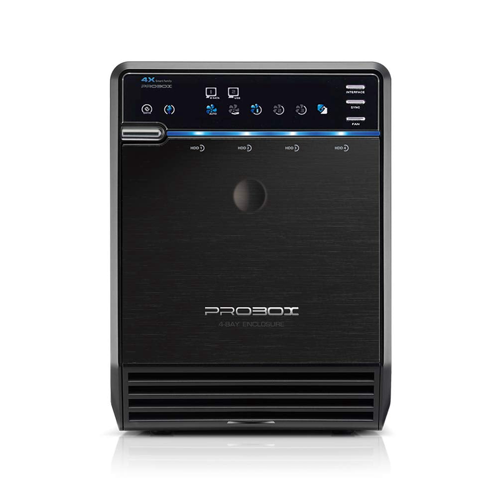 Mediasonic PROBOX 4 Bay 3.5â€ SATA Hard Drive Enclosure â€“ USB 3.0 & eSATA Support 18TB HDD (HF2-SU3S3) 2022 New Chipset