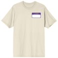 thumbnail image 1 of Pride - Hello My Pronouns Are Design Beige T-Shirt, 1 of 2