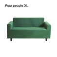 thumbnail image 1 of kurtrusly Solid Color Sofa Cover Elastic Couch Dust-proof Anti-slide Slipcover 1/2/3/4 Seater Covers Protector Full Coverage Green XL, 1 of 9