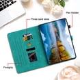 thumbnail image 4 of XYX Tablet Case for Redmi Pad SE 11.0 inch, Lily Flower Pattern PU Leather Multiple Viewing Angles Stand Slim Folio Tablet Cover (Green), 4 of 7