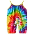 thumbnail image 1 of Toddle Sleeveless Jumpsuit with Tie-dye Pattern Printing Elastic Closure Clothing, 1 of 3