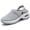 Grey, variant on LUXUR Women Slide Sneaker Slip On Mules Sneakers Air Cushion Walking Shoes Adjustable Shoe Ladies Clogs Gray 8