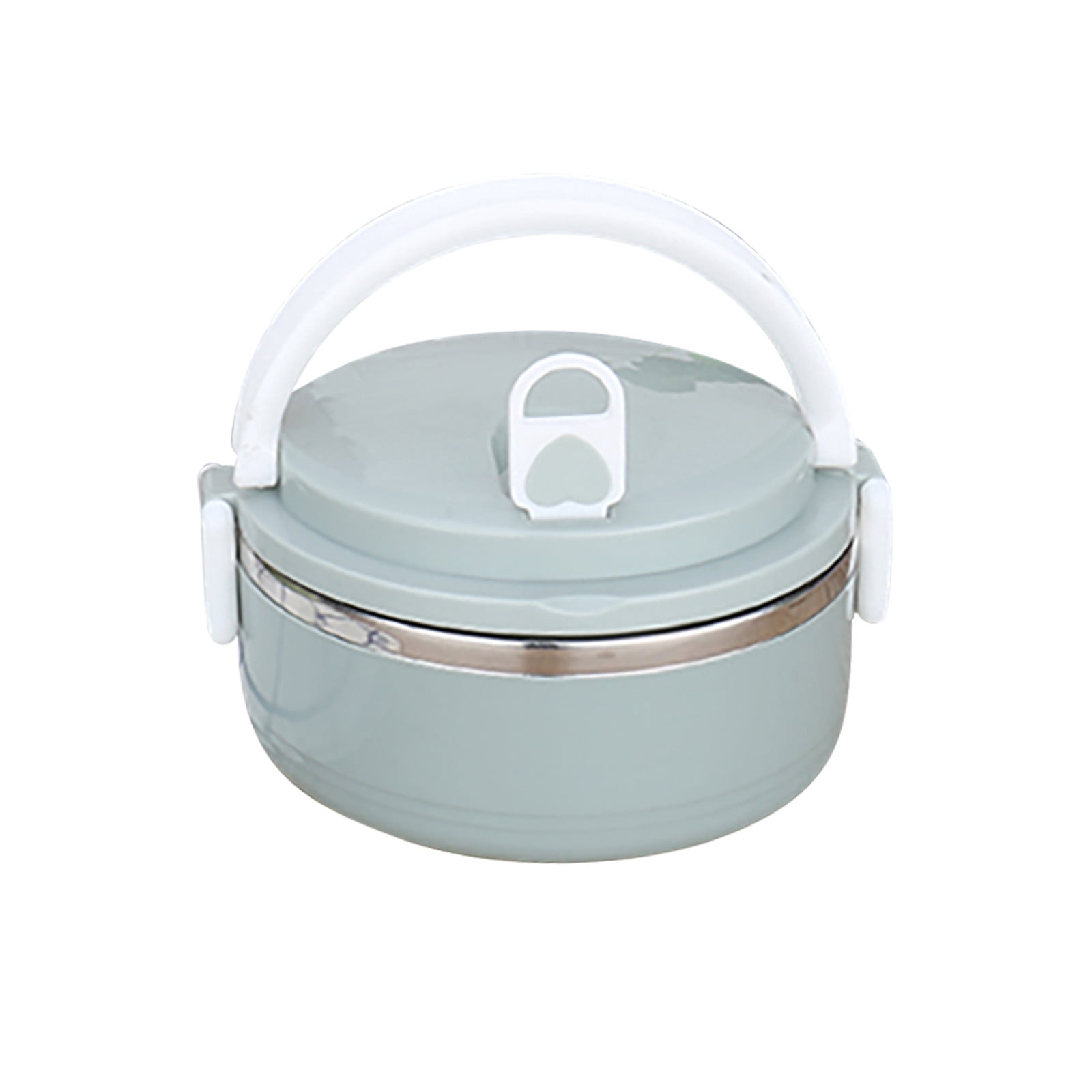 CEHVOM 700ml 1 Layer Round Food Lunch Box Stainless Steel Lunch Box Lunch Box Food Storage Box Children's Lunch Box Hot Food