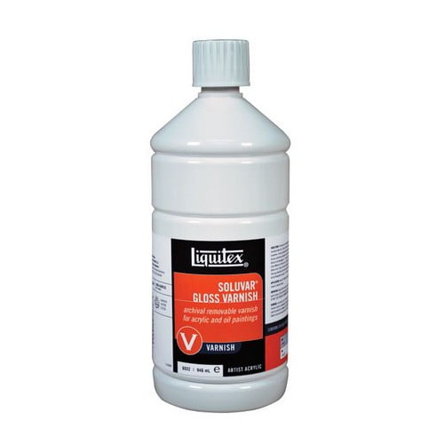 LIQUITEX / COLART 6032 SOLUVAR GLOSS VARNISH 32OZ
