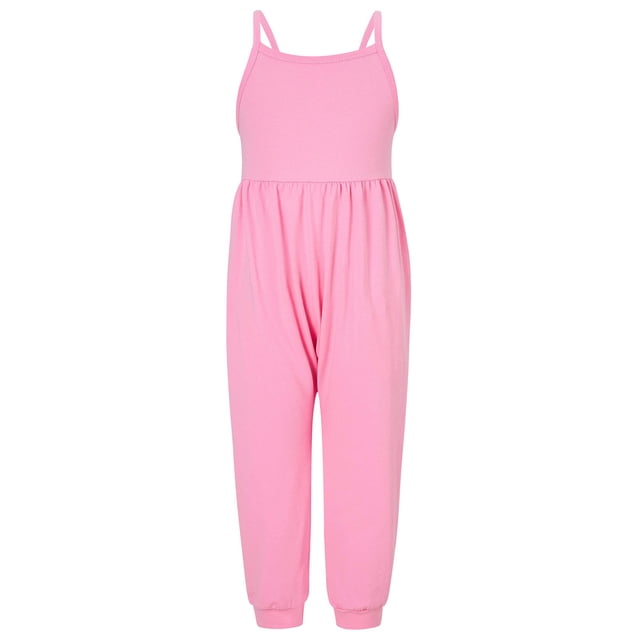 Girls Overall Sleeveless Jumpsuits Rompers for Girls Spaghetti Strap Rompers with Pockets Tween Girls Trendy Clothes 2T