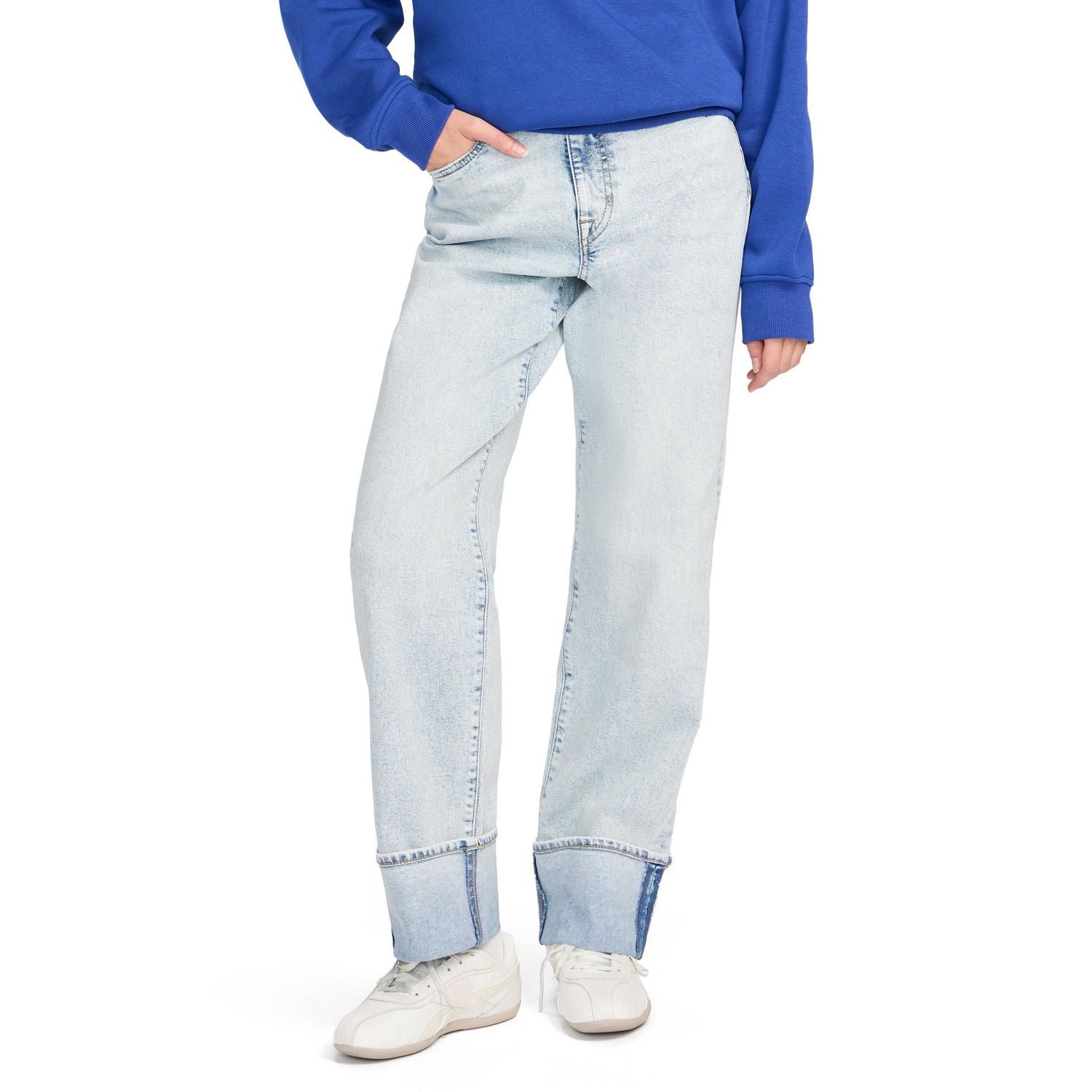 Esprit Women's Cuffed Loose Straight Jeans, Sizes 2-18