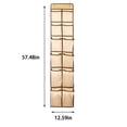 thumbnail image 2 of Aqestyerly Over The Door Shoe Rack Hanging Shoe Organizer with Mesh Pockets Door Shoe Storage Rack for Closet Entryway Space Saving HWRETIE, 2 of 6