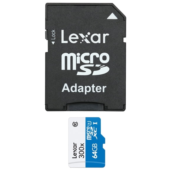 Lexar® High-Performance Carte mémoire microSDHC™ UHS-I (633x) 64 Go avec adaptateur