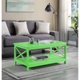 thumbnail image 3 of Pemberly Row Coffee Table with Shelf in Lime Green Wood Finish, 3 of 5
