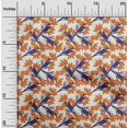 thumbnail image 2 of oneOone Velvet Orange Fabric Floral Sewing Craft Projects Fabric Prints By Yard 58 Inch Wide, 2 of 4