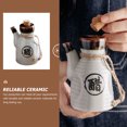 thumbnail image 3 of Ceramic Condiment Bottle Japanese Style Oil Pot Ceramic Spice Bottle Home Seasoning Bottle, 3 of 8