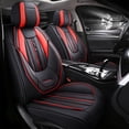 thumbnail image 1 of Maidao Car Seat Covers Leather for SEAT for Toledo 1998-Present 5 Seats Water Resistant Front Rear Cushion Protector Black and Red, 1 of 8