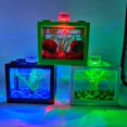 thumbnail image 3 of Fish Tank Transparent Energy Saving Acrylic LED Light Aquarium Tank Kit for Room Decor, 3 of 9
