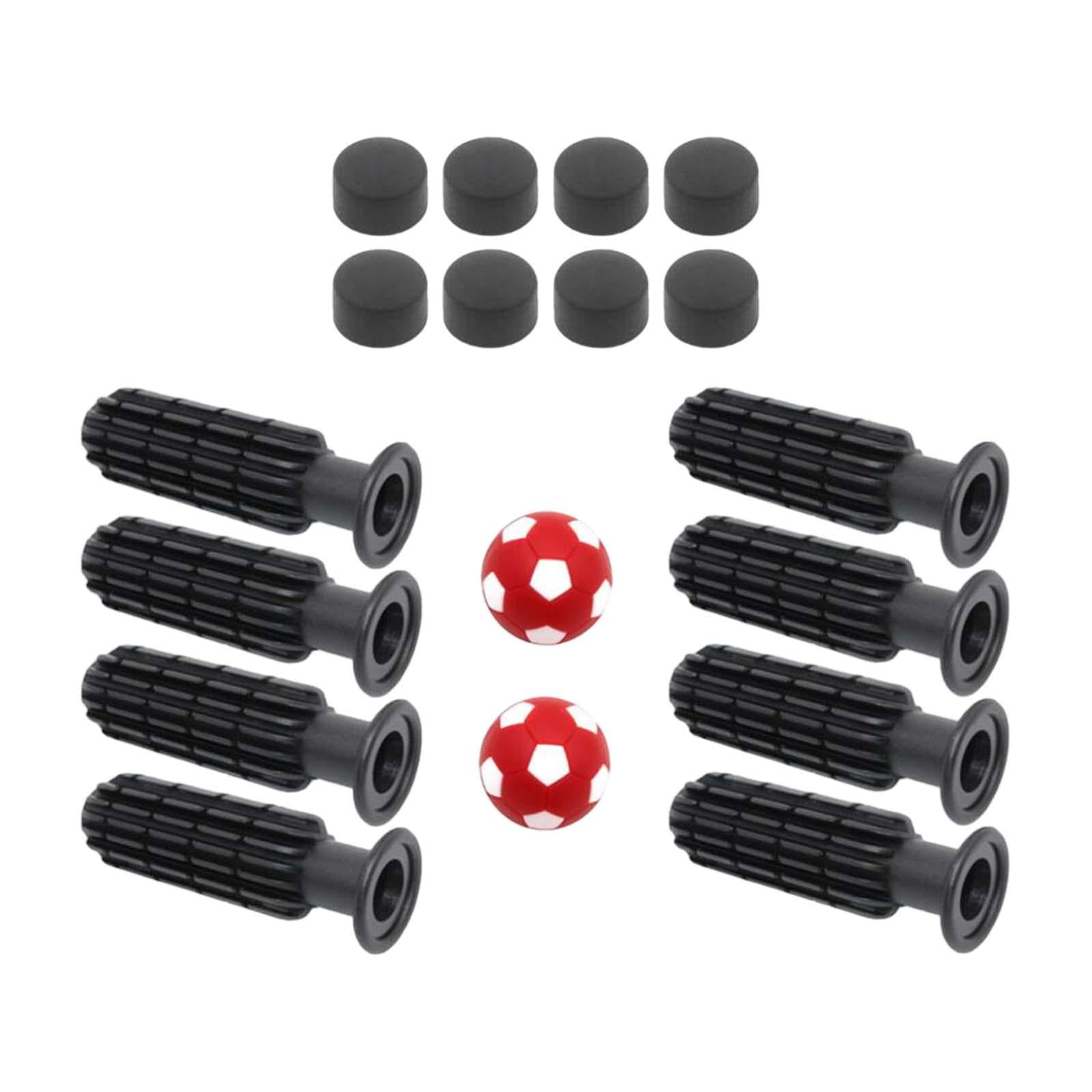 jinwen 8 Pcs Poignées de Remplacement pour Ballon de Football de Table Faciles à Installer Poignées pour Ballon de Football Ballons de Football Rouge Vif