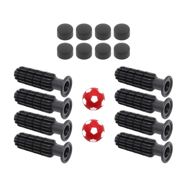 Lipstore 8 Pcs Poignées de Remplacement pour Baby-Foot de Table Faciles à Installer Poignées pour Baby-Foot Ballons de Football Rouge Vif
