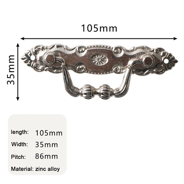 Retro European Alloy Handle Furniture Wardrobe Cabinet Door Small Handle