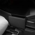 thumbnail image 2 of Car Seat Storage Bag, Leather Hanging Foldable Organizer for Vehicle Interior, 8.1 in x 5.5 in x 2.6 in, Holds Glasses Pens Cigarettes, 2 of 9