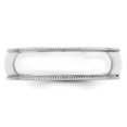 thumbnail image 3 of 10KW 6mm LTW Milgrain Half Round Band Size 6.5 Size 6.5, 3 of 4