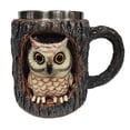 thumbnail image 2 of Handmade panda owl tree hole mug, 2 of 6