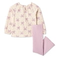 thumbnail image 2 of George Toddler Girls' Two Piece Crinkled Tunic Set, 2 of 2