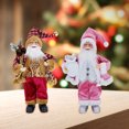 thumbnail image 4 of HEVIRGO Adorable Santa Claus Shape Doll Decor Christmas Style Handmade Fabric Doll Model for Party, 4 of 10