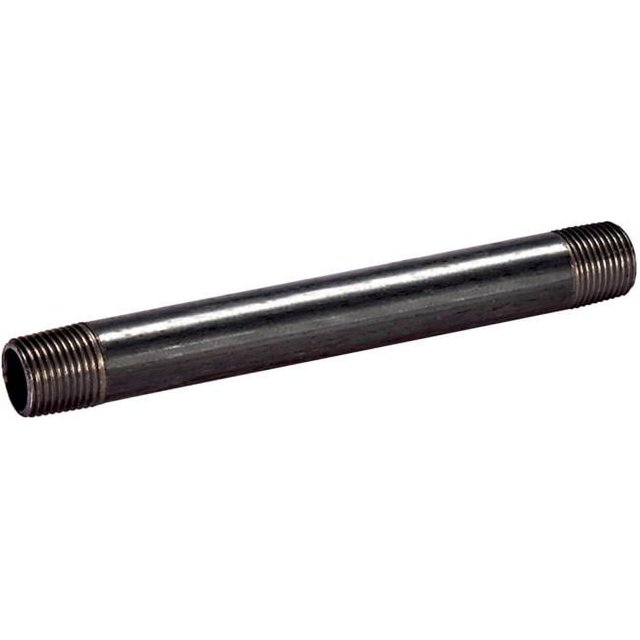 Black Pipe Nipple, .5 x 10-In. -583-100HN