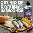 thumbnail image 2 of Onion Hands Onion Hand-Odour Neutralizing Hand-Wash - 16 oz - Hand-Odour Remover Instantly Gets Rid of Garlic, and Fish Odors - Made with 100% Natural Ingredients, 2 of 7