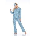 thumbnail image 1 of White Mark Women's Three-Piece Button-Down Pajama Set, 1 of 5