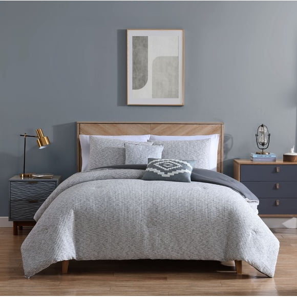 Hometrends Flynn Waffle 5 piece Comforter Set