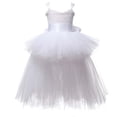 thumbnail image 3 of Robes pour Tout-Petites Filles Robes de Cérémonie pour Tout-Petites Robe Blanche pour Filles Robe de Princesse d'Anniversaire Robes de Pâques pour Tout-Petites Filles 2-3 Ans, 3 of 3