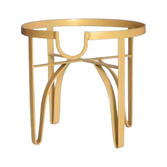GUOOL Support de Distributeur de Boissons Panier Étagère Support de Distributeur pour Fêtes à la Maison Limonade 5 L. un Support Robuste en Métal Fer avec un design Rond, Doté d'Une Finition Décorative Dorée. le Support Est Conçu pour Tenir Solidement les Distributeurs de Boissons, Offrant une base stable pour Empêcher le Basculement. Idéal pour les Fêtes, barbecues, Mariages et l'Usage Quotidien. Dimensions : Hauteur 18,5 cm, Diamètre 20 cm, Hauteur du Robinet 15 cm de la table.