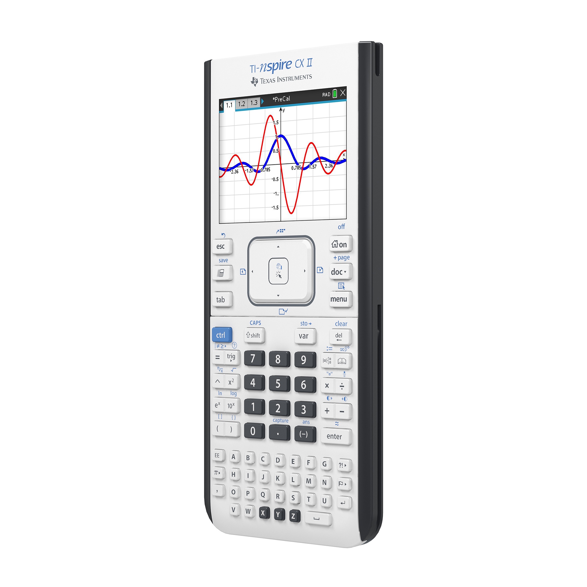 Texas Instruments TI-Nspire CX II graphing calculator, White