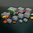 thumbnail image 2 of Boîte en Plastique Transparente Rectangulaire Affichage d'Échantillons ct Boîtes de Rangement de Bureau, 2 of 11