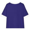 thumbnail image 3 of Rbaofujie T-Shirts à Manches Courtes pour Filles, Hauts d'Été pour Enfants, Col Rond, 5-15 Ans, 3 of 8