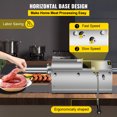 thumbnail image 4 of VEVOR 3 L/7 Lb Machine Commerciale Horizontale pour Garnitures de Saucisses, Remplisseur Manuel de Saucisses avec 4 Embouts de Remplissage, Machine à Garnir de Saucisses en Acier Inoxydable pour Usage Commercial et Domestique, 4 of 9