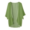 thumbnail image 4 of 2025 Cardigan Ouvert Transparent à Manches Courtes pour Femmes Plus Cardigan en Mousseline à devant Ouvert pour Femmes Haut Cardigan en Molleton Mignon Tenues d'Automne Cardigan 1X Chandails à Dos Ouvert, 4 of 4