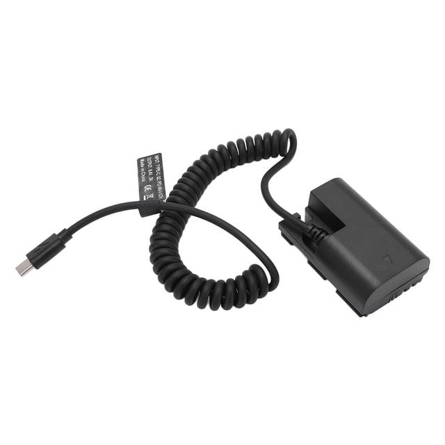 E6 Dummy Battery, Decoded Dummy Battery 8.4V 2A Type C 9V /12V Latest Advanced For 5D4 6D2 7D Camera