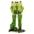 thumbnail image 2 of VONKY Home Decor Accent Handmade Frog Figurine Green Unique Style Home Decoration Couple Frog A 1Set, 2 of 6