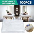 thumbnail image 1 of 100Pcs Disposable Bed Couch Pad Cover Plastic Massage Spa Salon Table Sheet 90*180Cm, 1 of 8