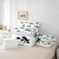 thumbnail image 5 of YST Panda Ensemble de Literie Noir Blanc Animal 7 Pcs Lit en Sac, Double, 5 of 5
