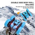 thumbnail image 4 of SIYTUAU Childrens Rechargeable Stunt Car With Double Sided 360 Rotating Tumbling Twisting Led Lights Blue Color Plastic Construction Remote Control Play Vehicle Blue, 4 of 8
