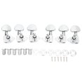 thumbnail image 2 of Guitar Machine Head Tuner,Guitar Machine Head Tuner Metal Semicircle Totally Sealed Guitar Tuning Pegs Tuning Pegs for Replacement 3L3R, 2 of 7