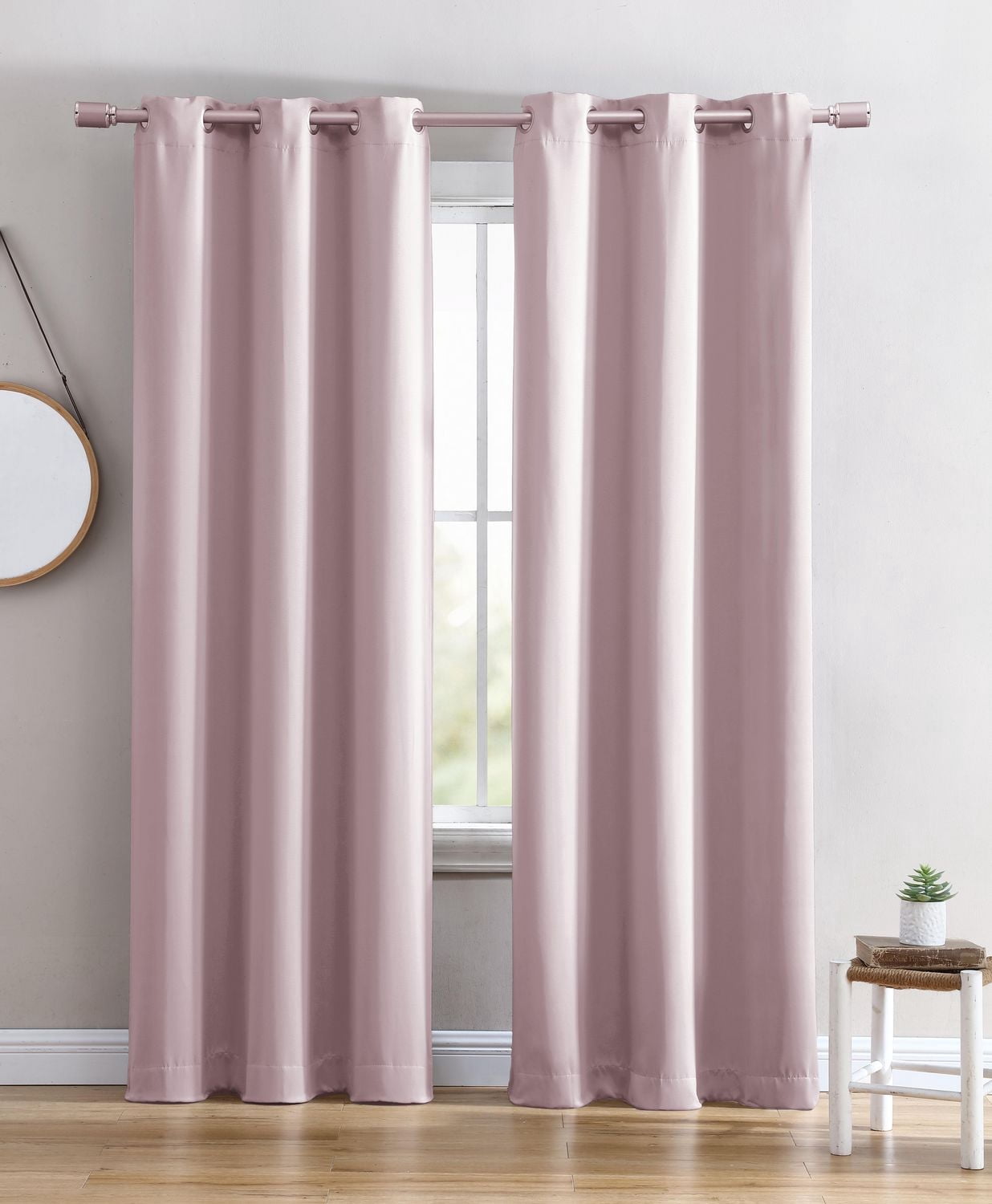 Swift Home Solid Blackout Grommet Window Panel, Light Blocking Drapes, Noise Reduction
