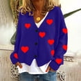 thumbnail image 1 of LOVZFMLL Cardigan pour Femmes Cardigan Décontracté à Boutons Veste Manteau de Mode Imprimée, 1 of 4