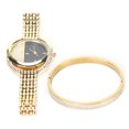 thumbnail image 3 of Women Premium  Accented Bangle Watch and Bracelet Set, Women Jewelry Set with  Quartz Movement Watch, Bracelet & Gift Box, Anniversary Gift, Christmas Gift, 3 of 8