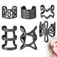thumbnail image 3 of Ear Cuff Non Piercing 6PCS Stainless Steel Clip on Earring Ear Cartilage Clip, 3 of 10