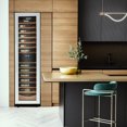 thumbnail image 2 of Kenmore Elite 111 Bottle Wine Fridge, Dual Zone 18" Built-In/Freestanding, 2 of 10