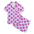 thumbnail image 4 of Ensemble de Pyjama pour Petit Garçon, Imprimé Graphique, Ensemble de Pyjama pour Filles à Boutons, Ensemble de Pyjama Classique, Pyjama Preppy pour Filles 4T 5T, 4 of 5